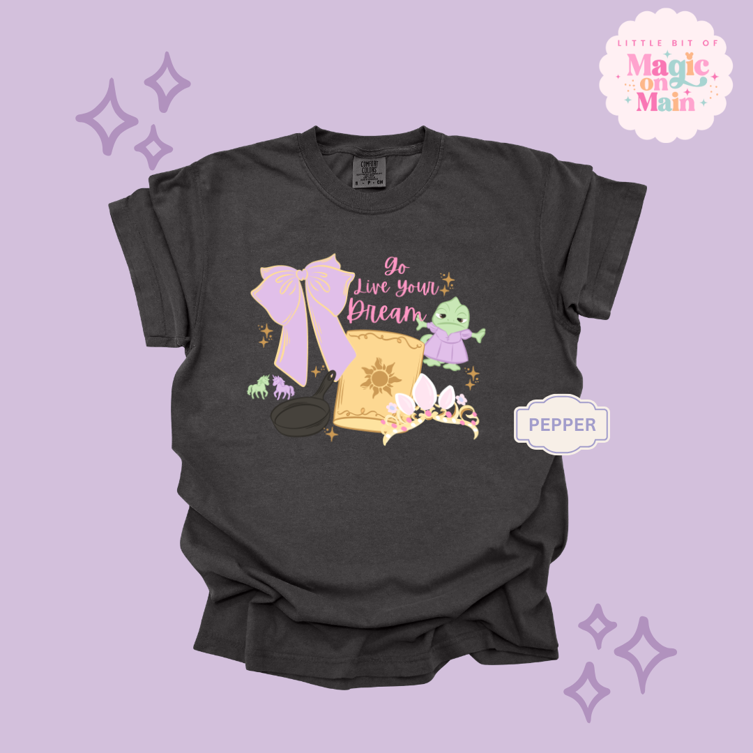 PRINTED GO LIVE YOUR DREAM - EXCLUSIVE TO MoM - ADULT T-SHIRT 10043