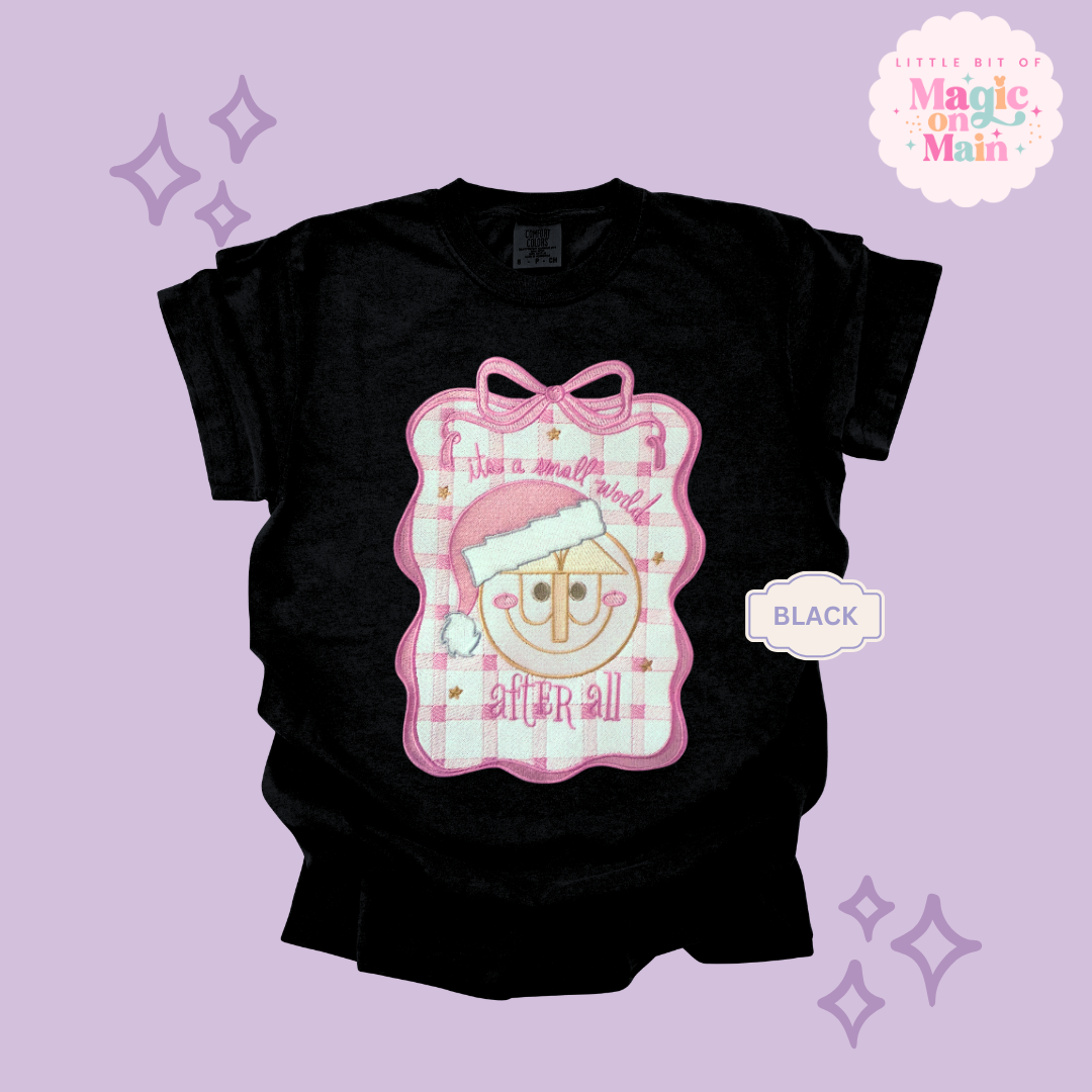 EMBROIDERED SML WORLD COQUETTE - EXCLUSIVE TO MoM- ADULT T-SHIRT