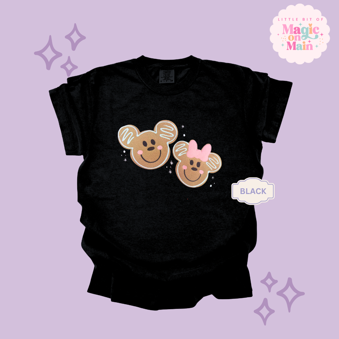EMBROIDERED GINGERBREAD - EXCLUSIVE TO MoM- ADULT T-SHIRT