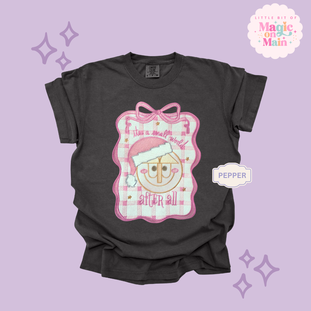 EMBROIDERED SML WORLD COQUETTE - EXCLUSIVE TO MoM- ADULT T-SHIRT