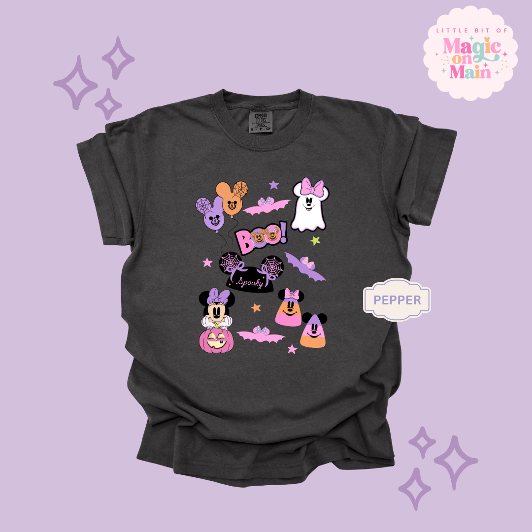 PRINTED GHOULY HALLOWEEN - EXCLUSIVE TO MoM - ADULT T-SHIRT 10059