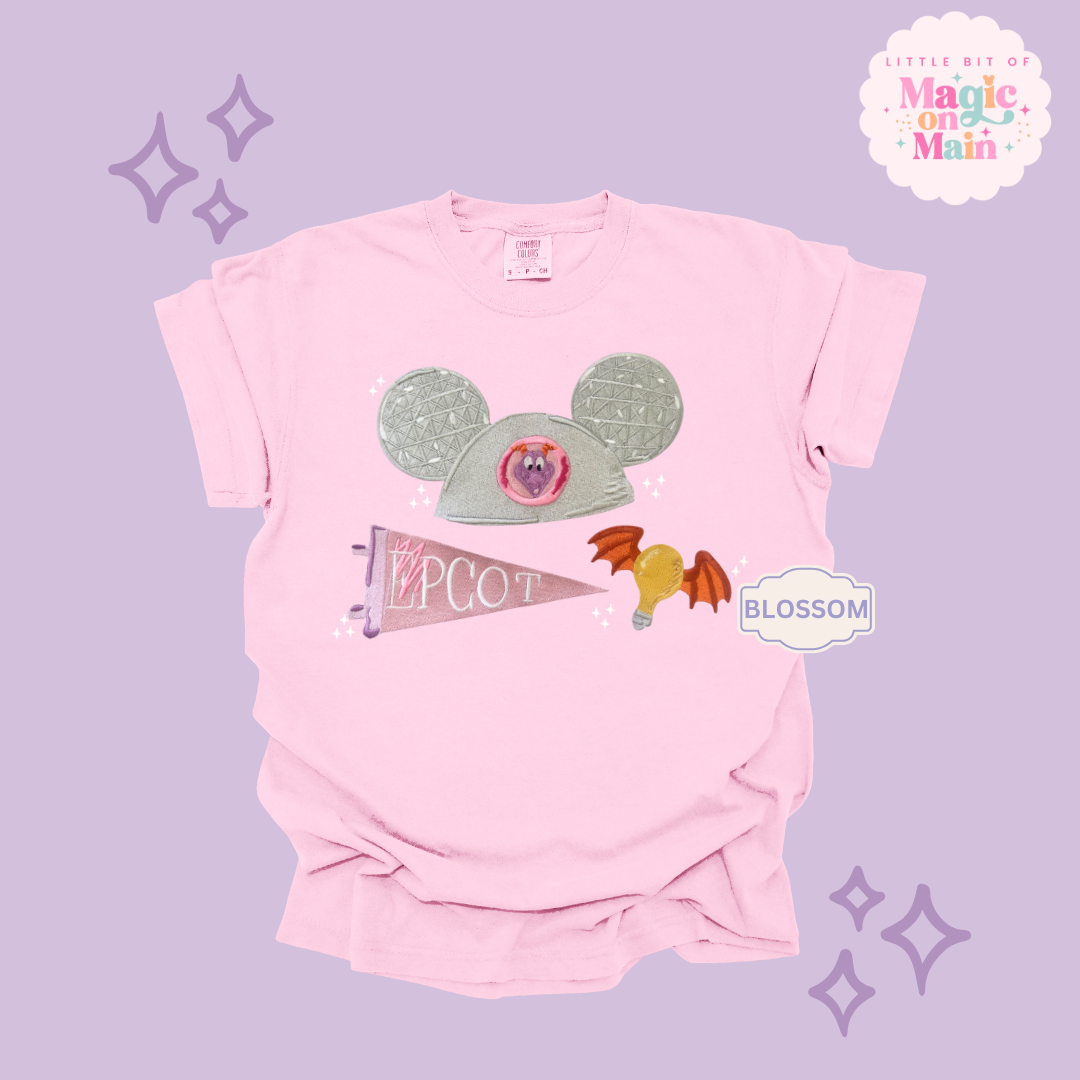 EMBROIDERED  EPCOT GIRLIE - EXCLUSIVE TO MoM - ADULT T-SHIRT 10042