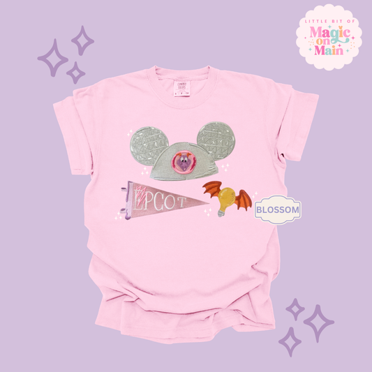EMBROIDERED  EPCOT GIRLIE - EXCLUSIVE TO MoM - ADULT T-SHIRT 10042