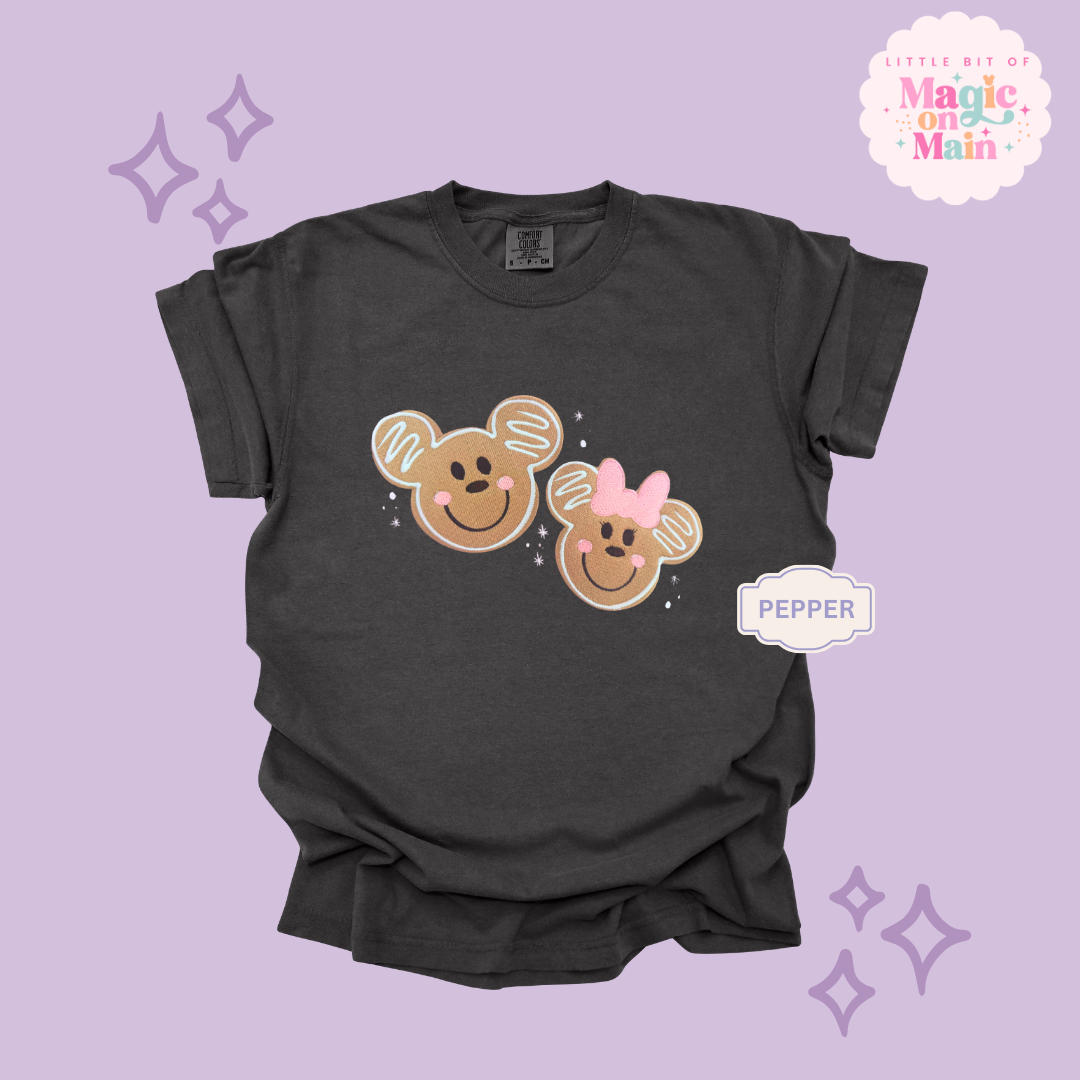 EMBROIDERED GINGERBREAD - EXCLUSIVE TO MoM- ADULT T-SHIRT