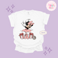 PRINTED MINNIE CHRISTMAS BALLERINA - ADULT T-SHIRT