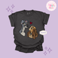 EMBROIDERED VALENTINE DOGS - ADULT T-SHIRT 10017
