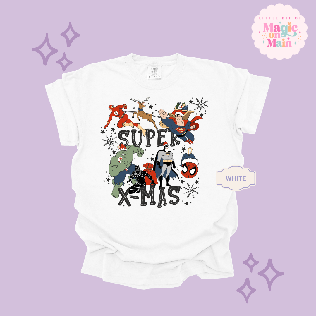 PRINTED SUPER CHRISTMAS - ADULT T-SHIRT