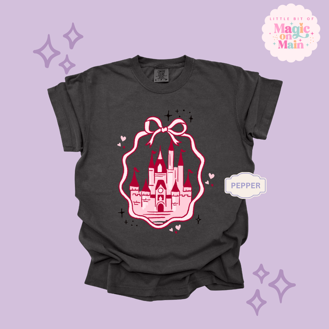 PRINTED PINK CASTLE - ADULT T-SHIRT 10003