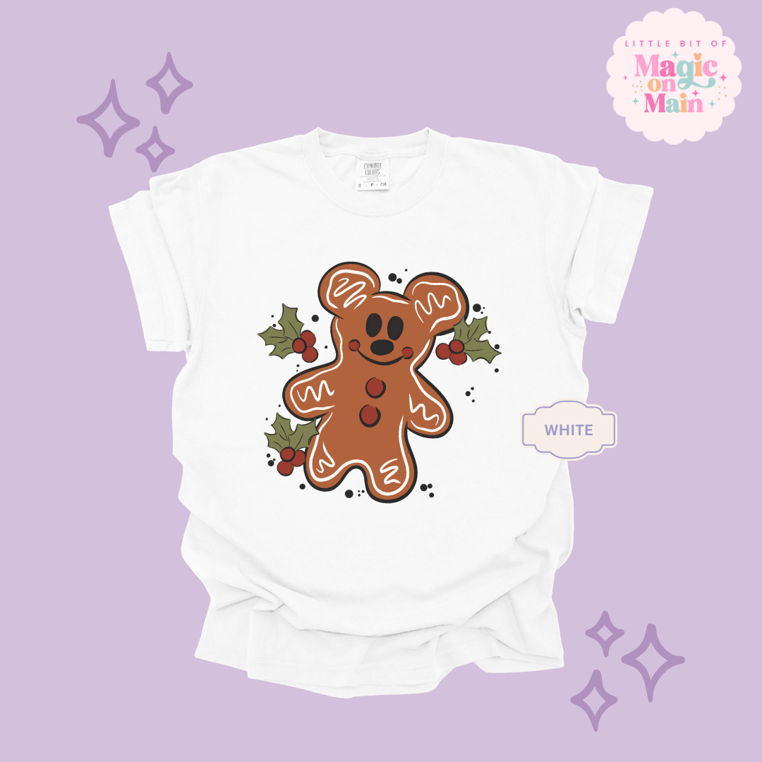 PRINTED GINGERBREAD - ADULT T-SHIRT
