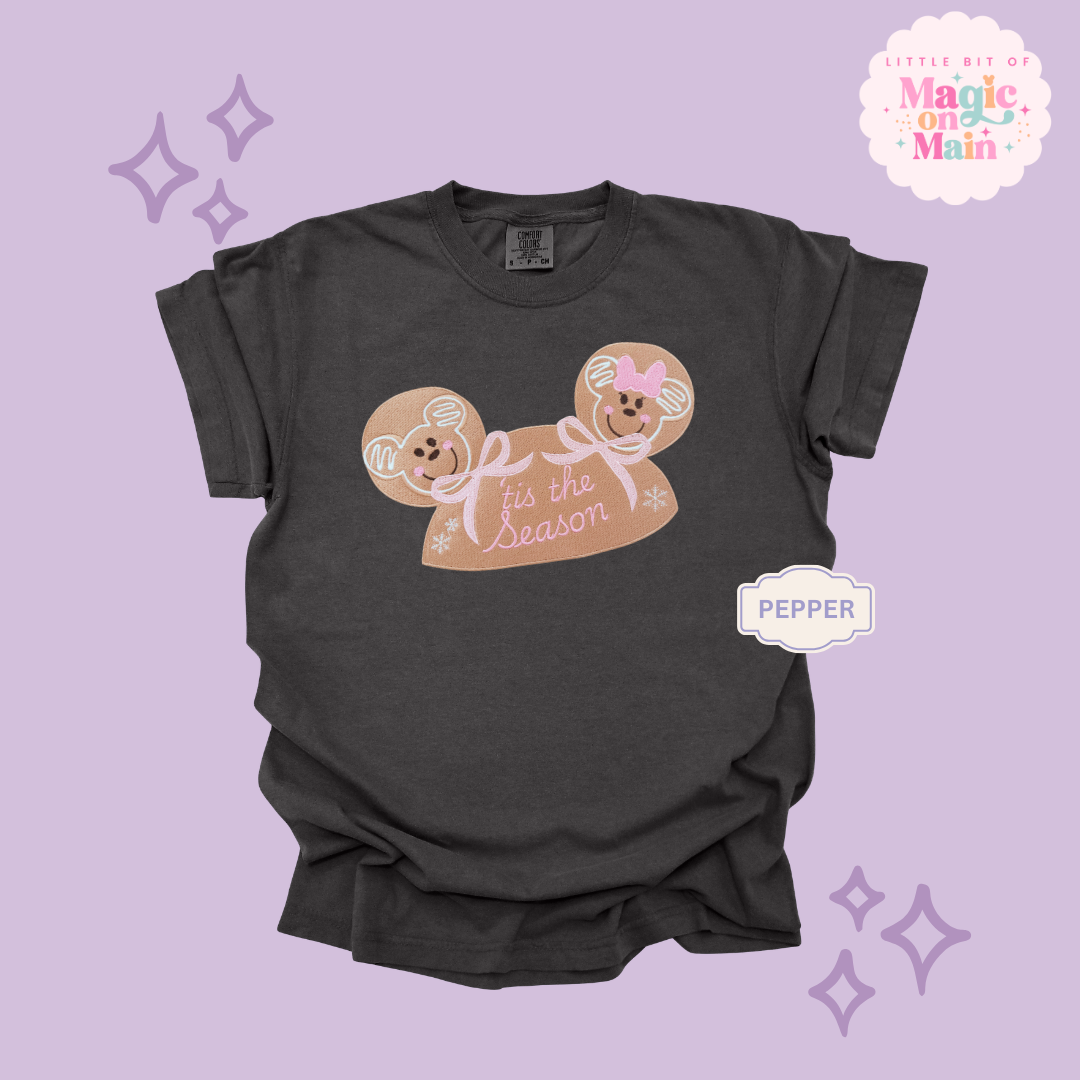 EMBROIDERED GINGERBREAD HOLIDAY HAT - EXCLUSIVE TO MoM- ADULT T-SHIRT