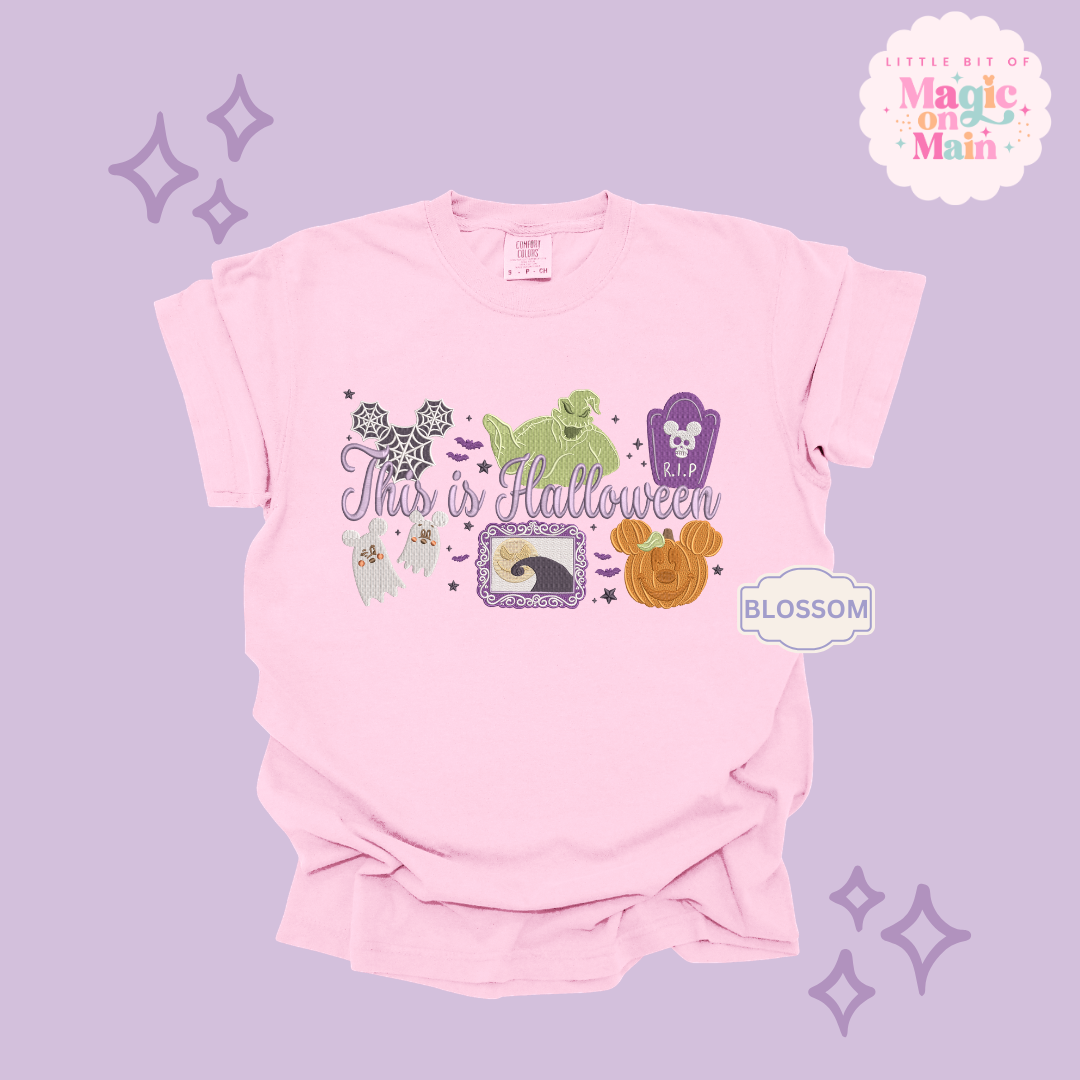 EMBROIDERED THIS IS HALLOWEEN - EXCLUSIVE TO MoM- ADULT T-SHIRT