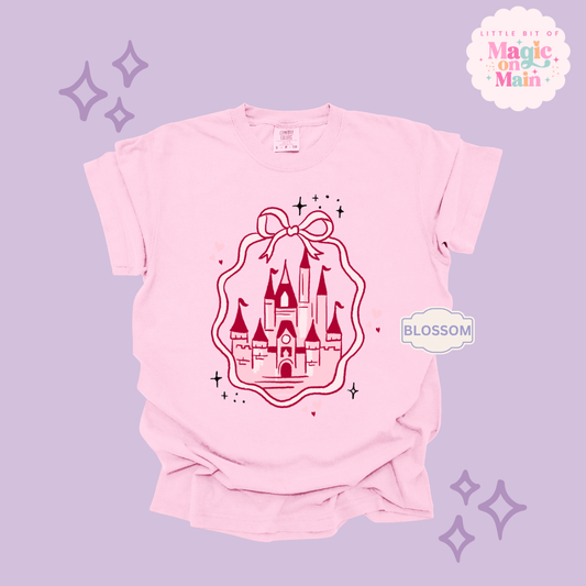 PRINTED PINK CASTLE - ADULT T-SHIRT 10003