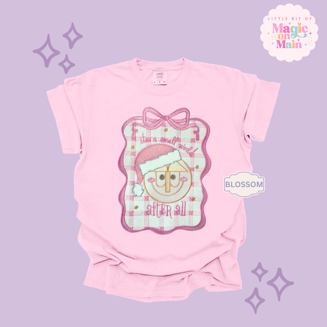 EMBROIDERED SML WORLD COQUETTE - EXCLUSIVE TO MoM- ADULT T-SHIRT