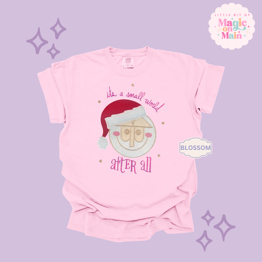 EMBROIDERED SML WORLD - EXCLUSIVE TO MoM- ADULT T-SHIRT