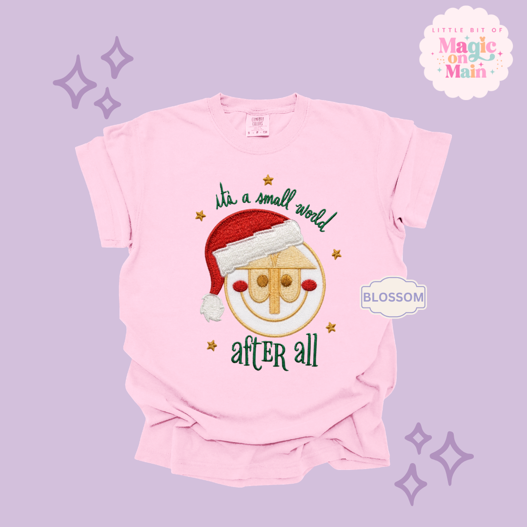 EMBROIDERED SML WORLD - EXCLUSIVE TO MoM- ADULT T-SHIRT