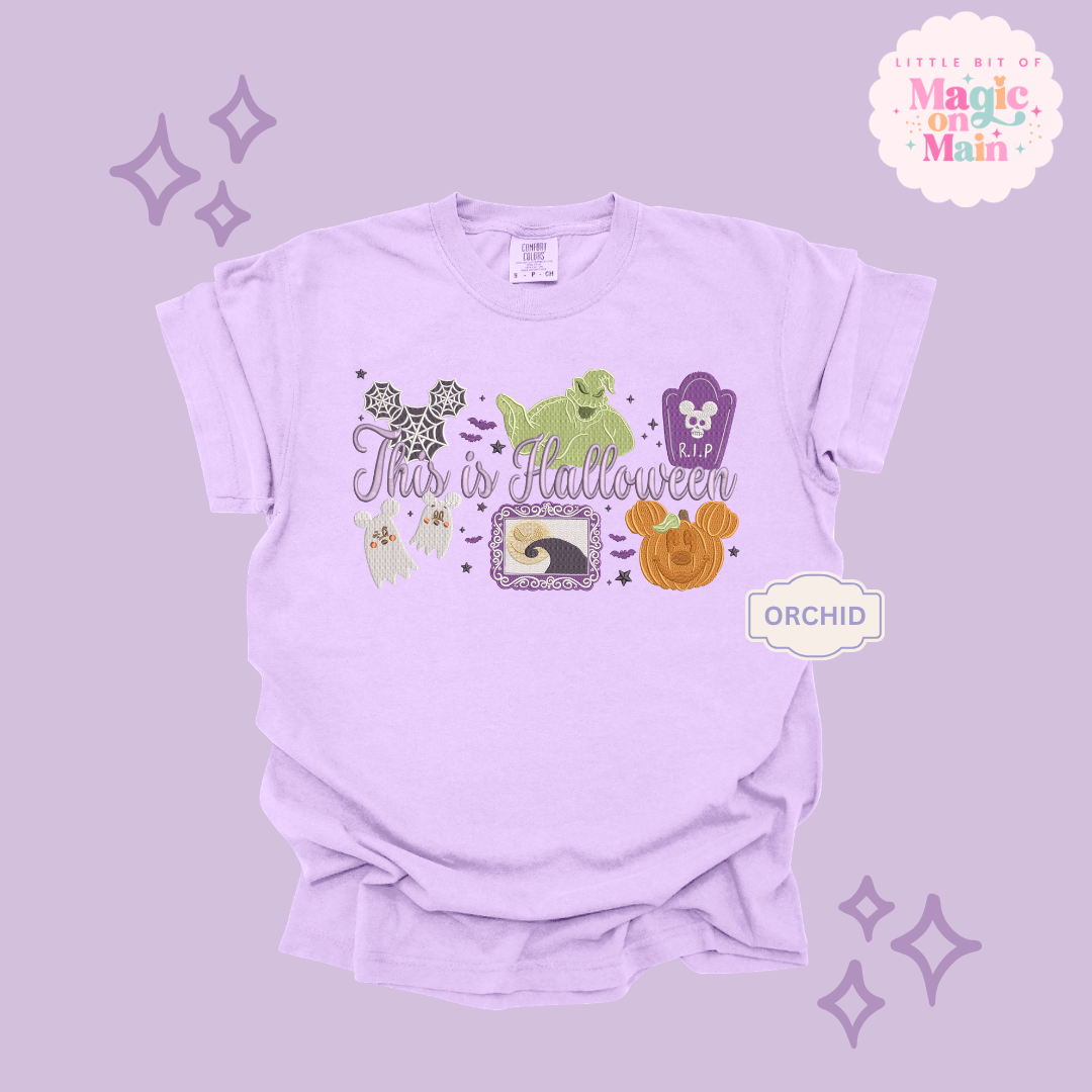 EMBROIDERED THIS IS HALLOWEEN - EXCLUSIVE TO MoM- ADULT T-SHIRT