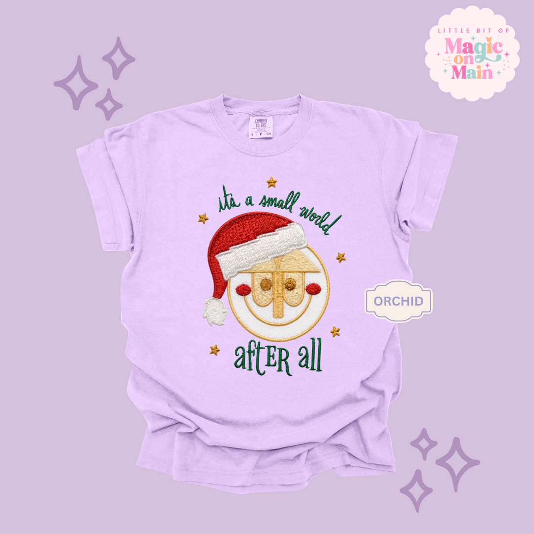 EMBROIDERED SML WORLD - EXCLUSIVE TO MoM- ADULT T-SHIRT