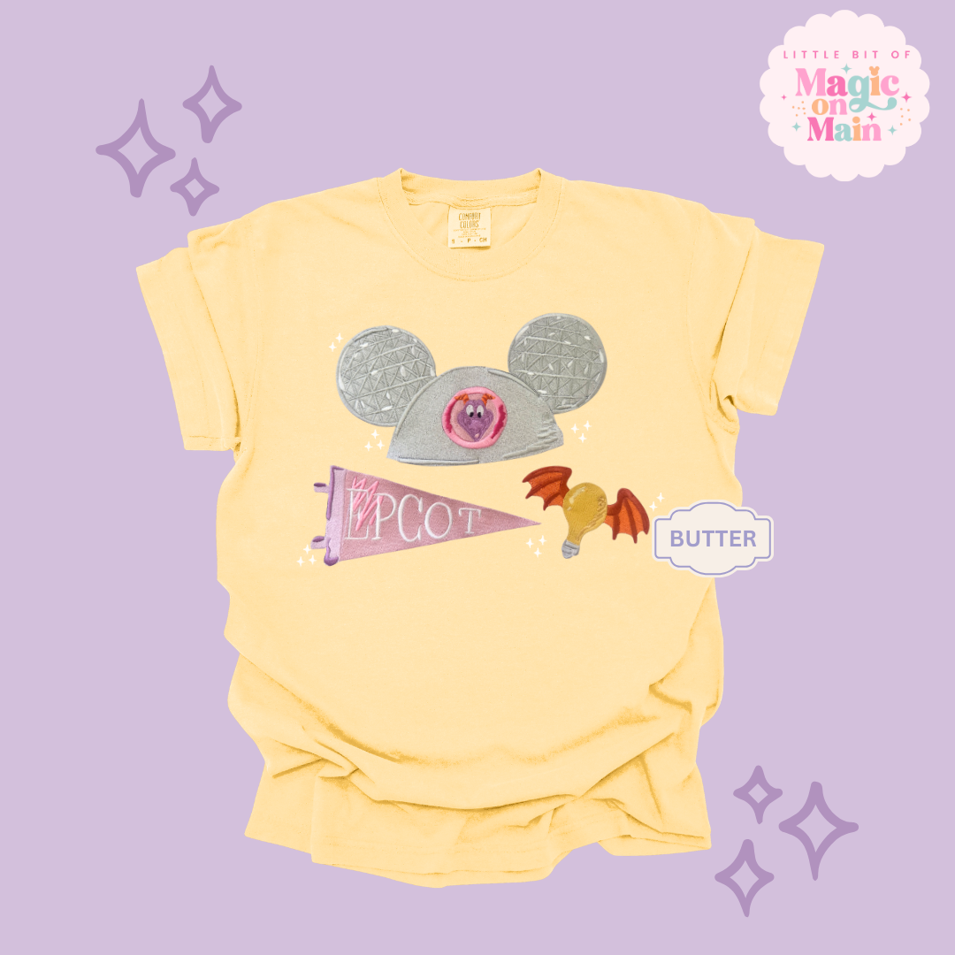 EMBROIDERED  EPCOT GIRLIE - EXCLUSIVE TO MoM - ADULT T-SHIRT 10042