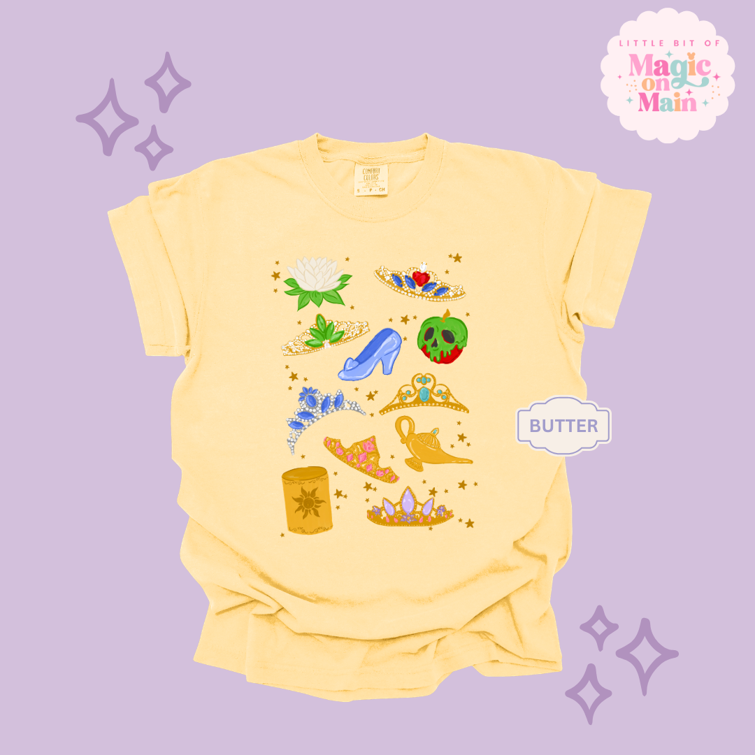 PRINTED PRINCESS ELEMENTS - ADULT T-SHIRT 10050