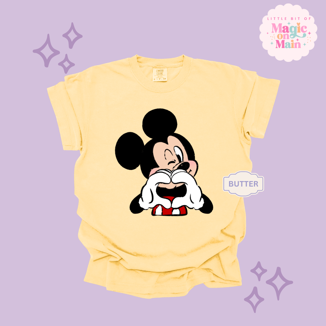 PRINTED MCKY HAND HEART - ADULT T-SHIRT 10016