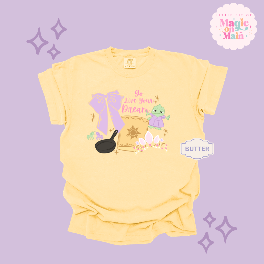 PRINTED GO LIVE YOUR DREAM - EXCLUSIVE TO MoM - ADULT T-SHIRT 10043