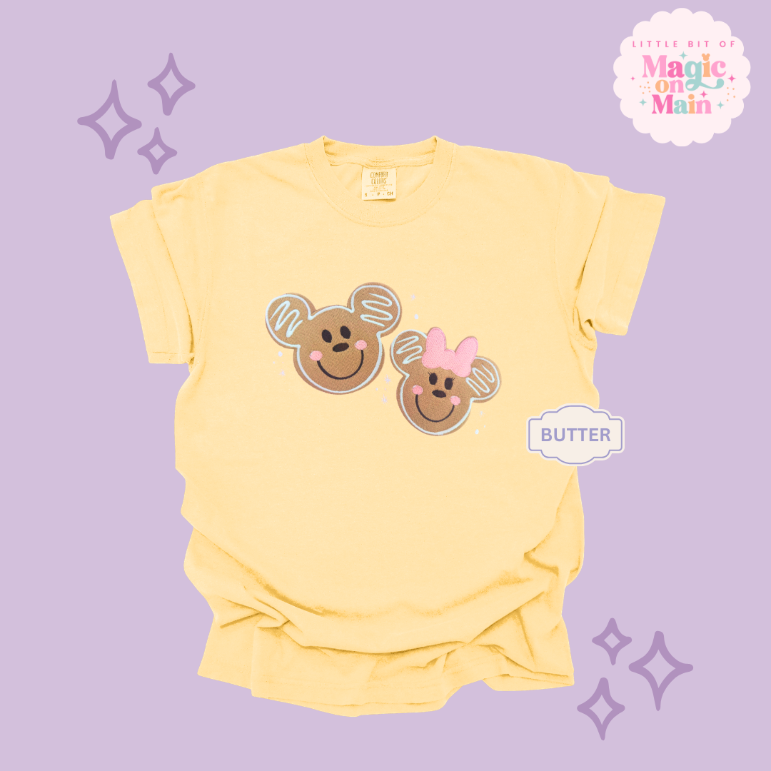 EMBROIDERED GINGERBREAD - EXCLUSIVE TO MoM- ADULT T-SHIRT
