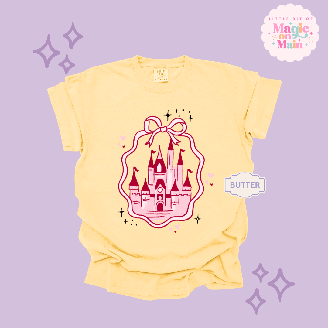 PRINTED PINK CASTLE - ADULT T-SHIRT 10003