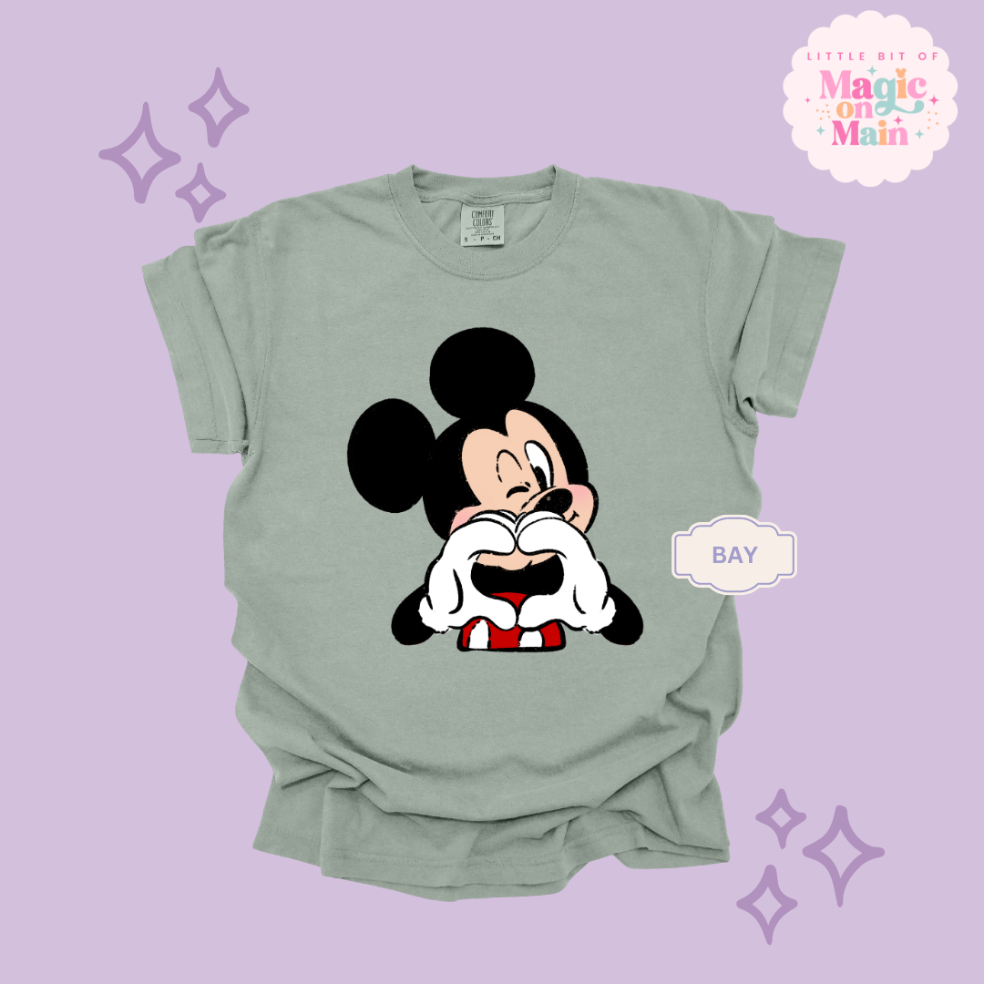 PRINTED MCKY HAND HEART - ADULT T-SHIRT 10016