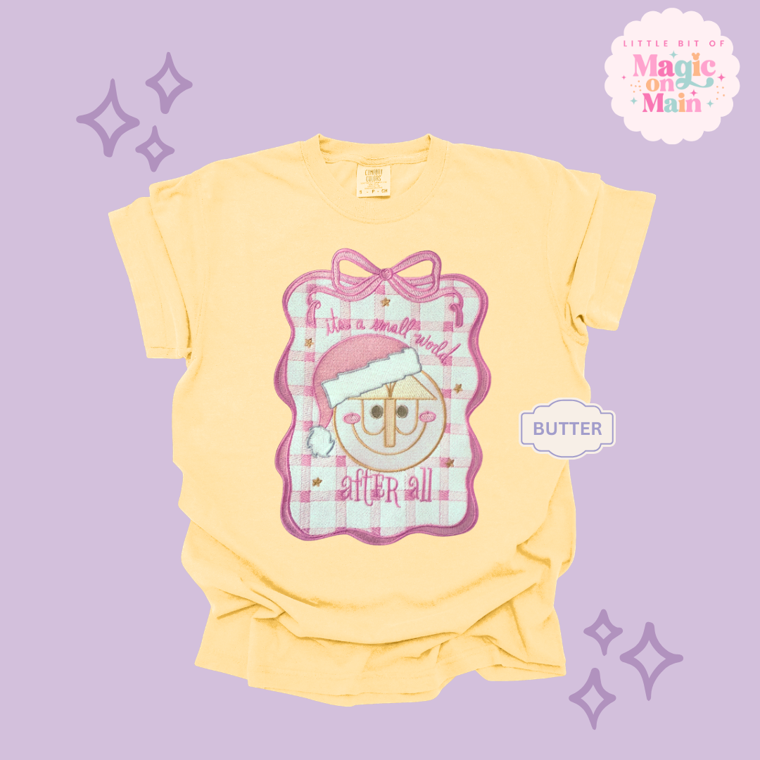 EMBROIDERED SML WORLD COQUETTE - EXCLUSIVE TO MoM- ADULT T-SHIRT
