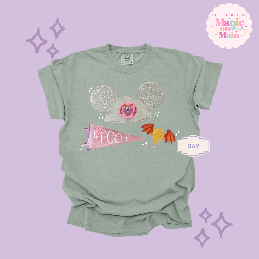 EMBROIDERED  EPCOT GIRLIE - EXCLUSIVE TO MoM - ADULT T-SHIRT 10042