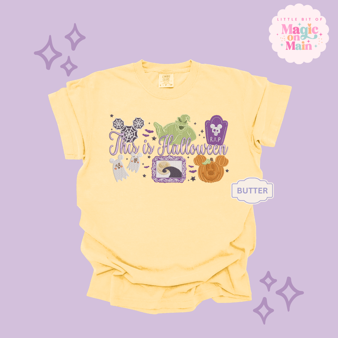 EMBROIDERED THIS IS HALLOWEEN - EXCLUSIVE TO MoM- ADULT T-SHIRT