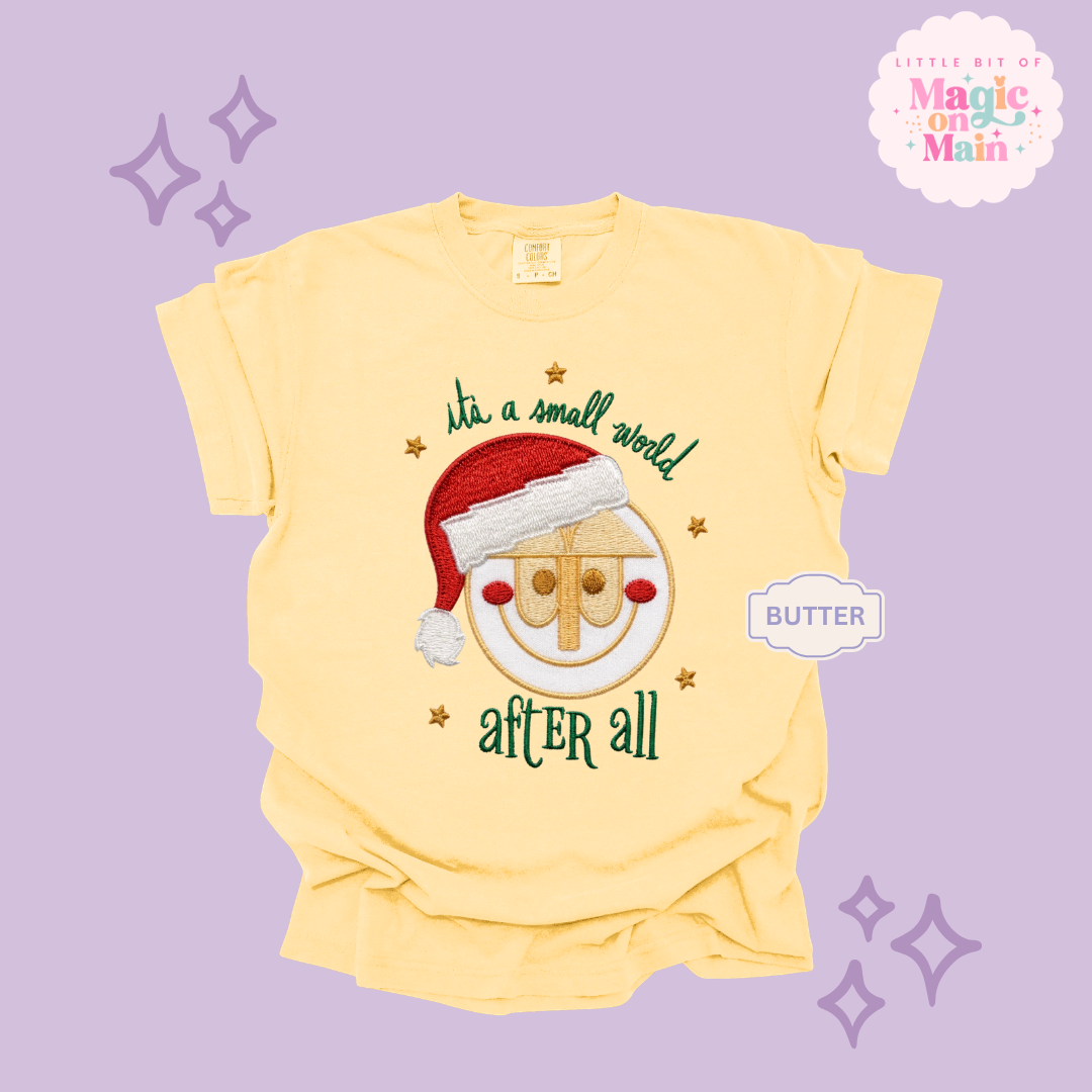 EMBROIDERED SML WORLD - EXCLUSIVE TO MoM- ADULT T-SHIRT