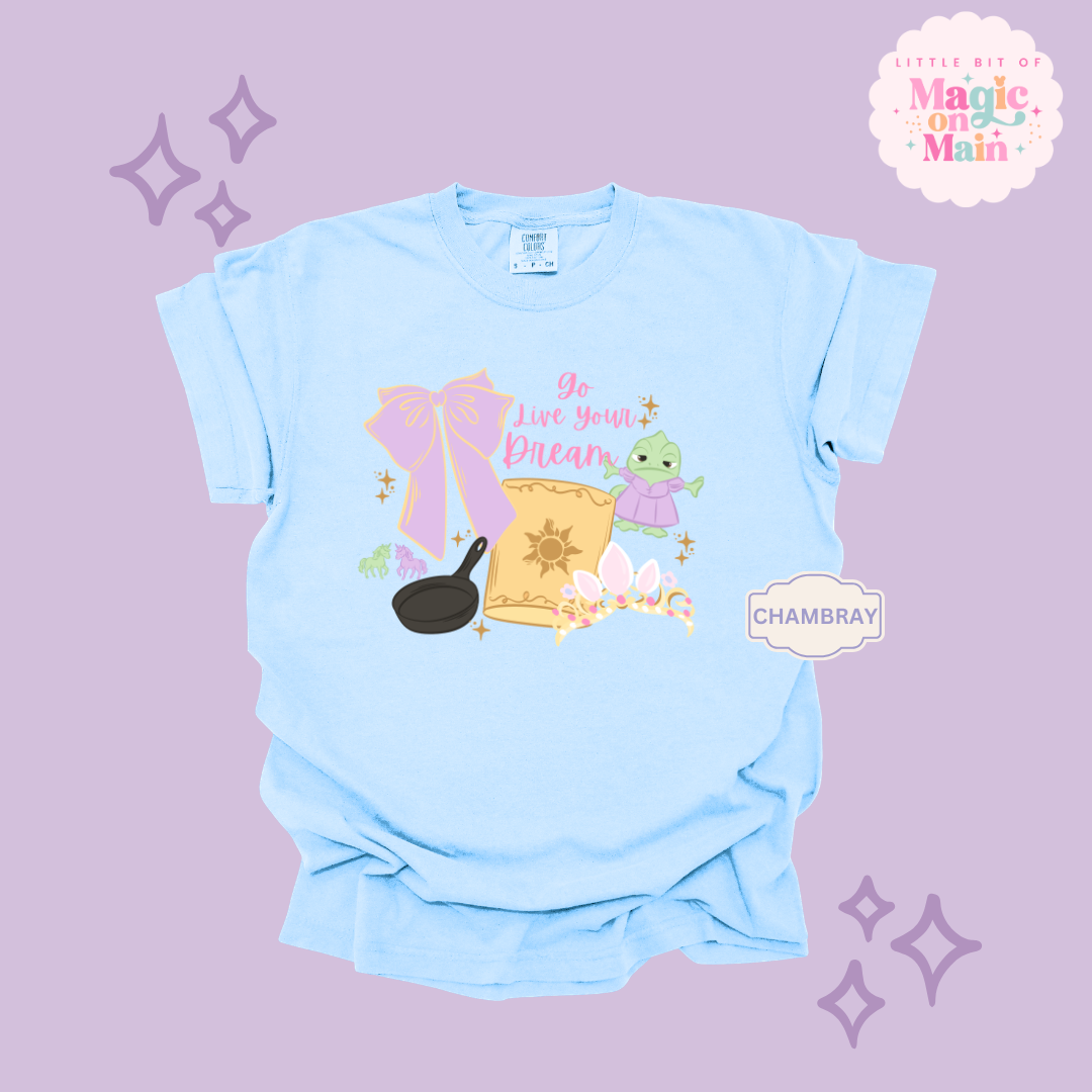 PRINTED GO LIVE YOUR DREAM - EXCLUSIVE TO MoM - ADULT T-SHIRT 10043