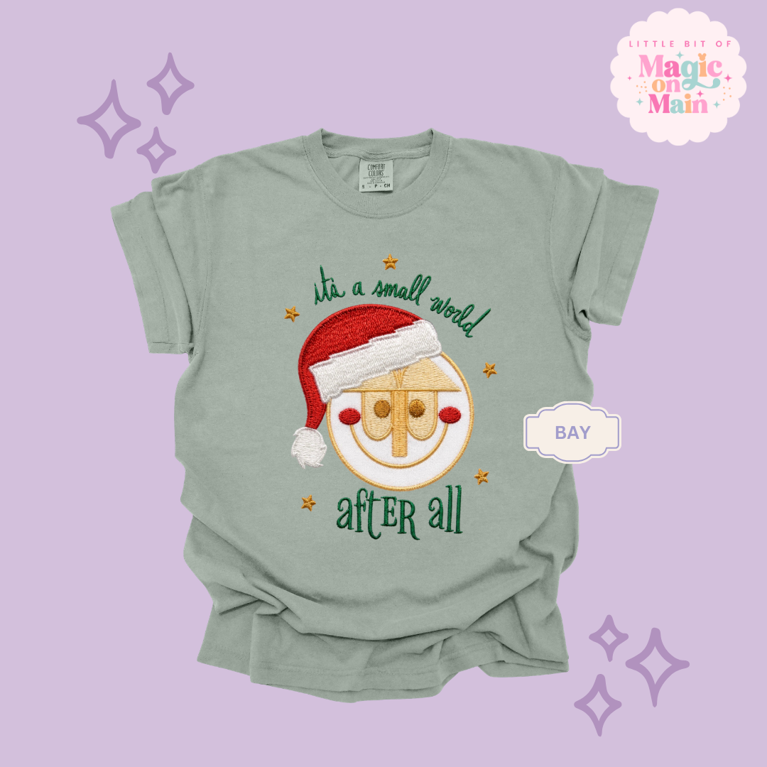 EMBROIDERED SML WORLD - EXCLUSIVE TO MoM- ADULT T-SHIRT