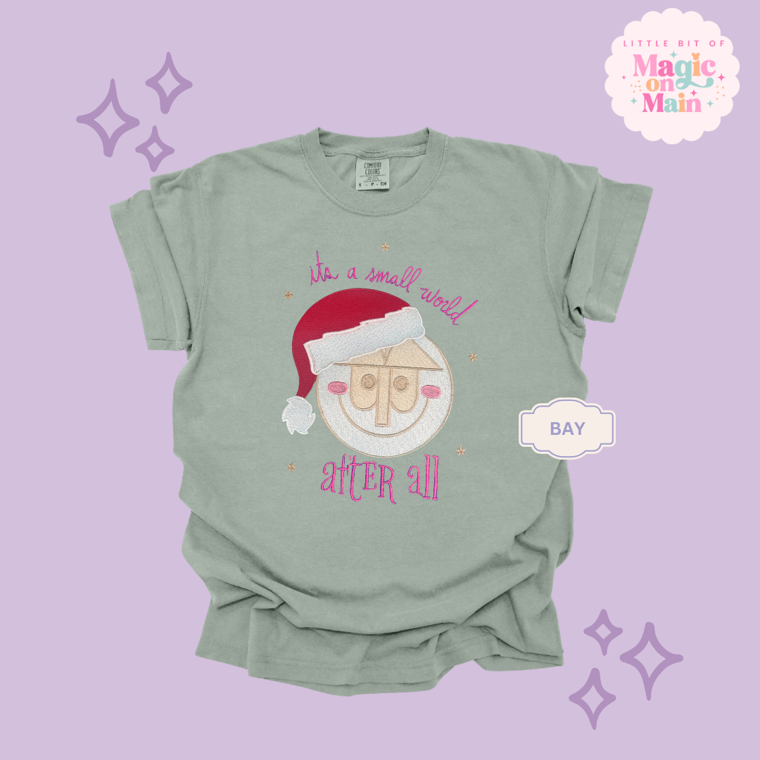 EMBROIDERED SML WORLD - EXCLUSIVE TO MoM- ADULT T-SHIRT