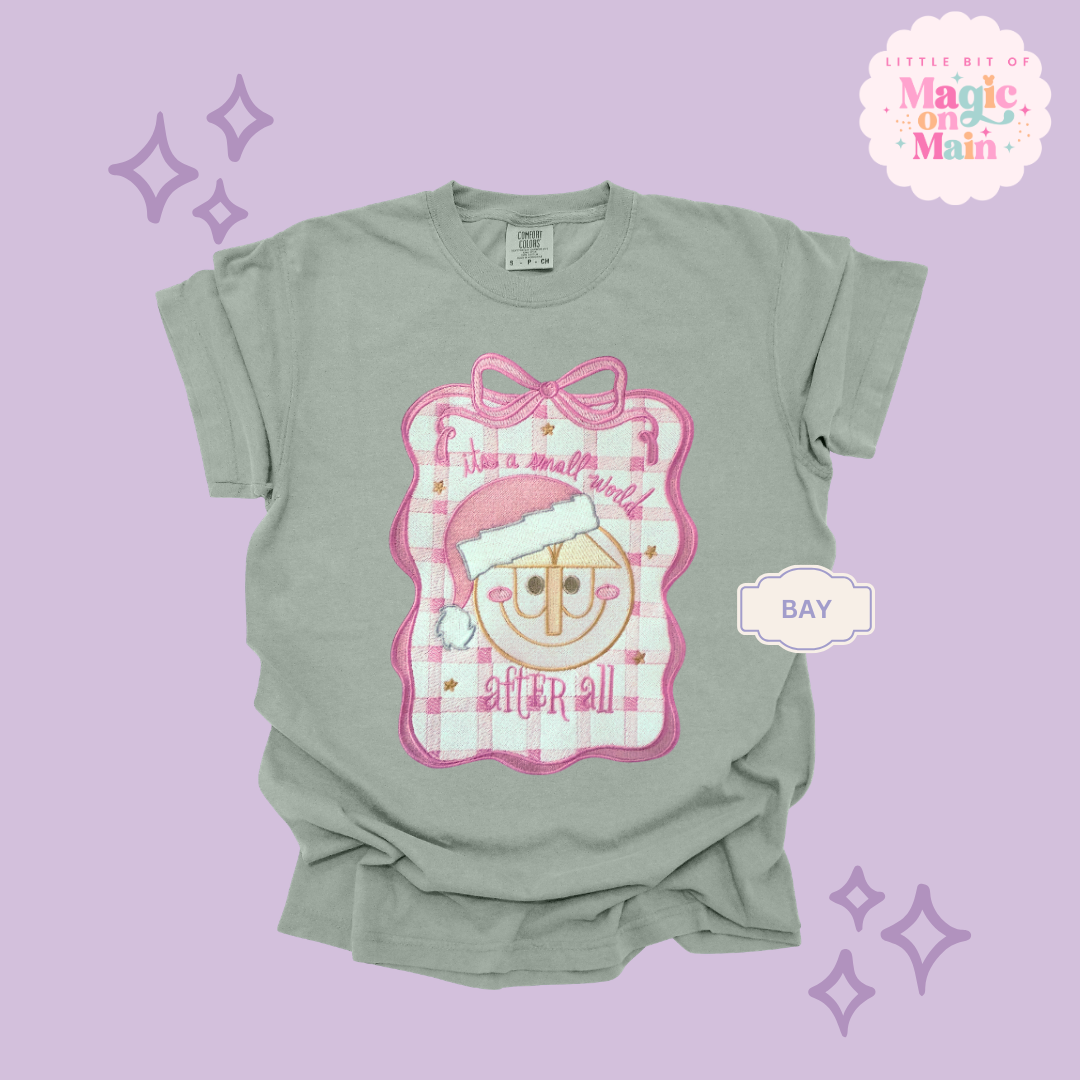 EMBROIDERED SML WORLD COQUETTE - EXCLUSIVE TO MoM- ADULT T-SHIRT