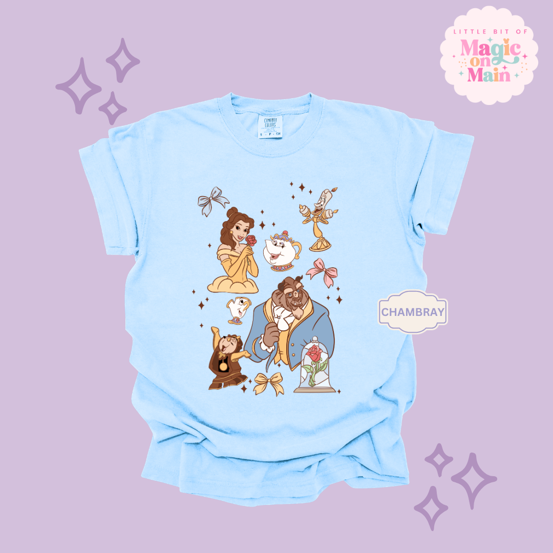 PRINTED BELLE- ADULT T-SHIRT 10044
