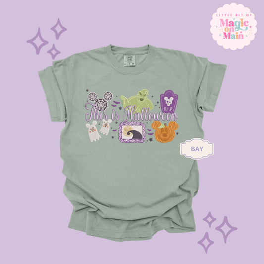 EMBROIDERED THIS IS HALLOWEEN - EXCLUSIVE TO MoM- ADULT T-SHIRT