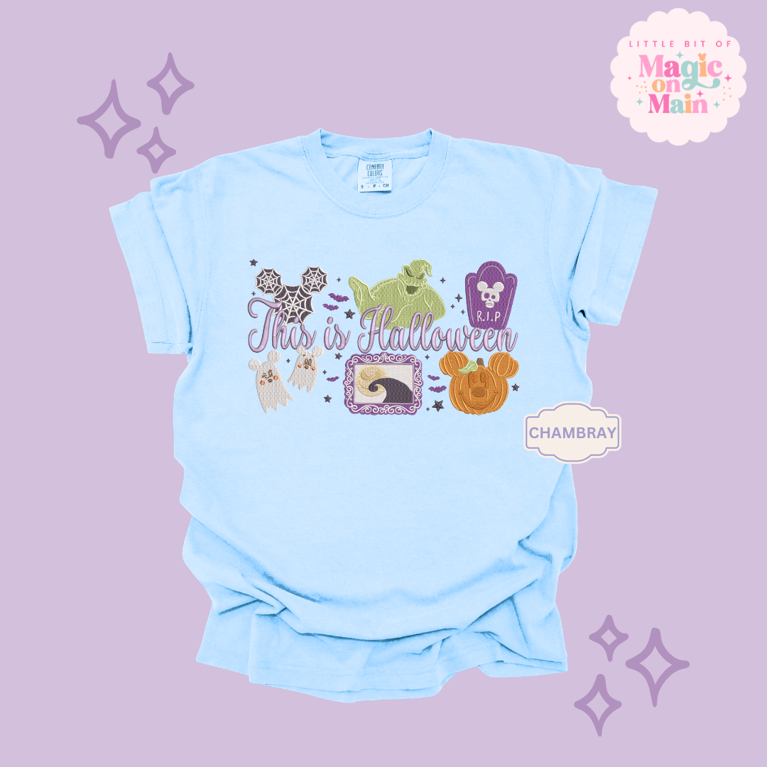 EMBROIDERED THIS IS HALLOWEEN - EXCLUSIVE TO MoM- ADULT T-SHIRT