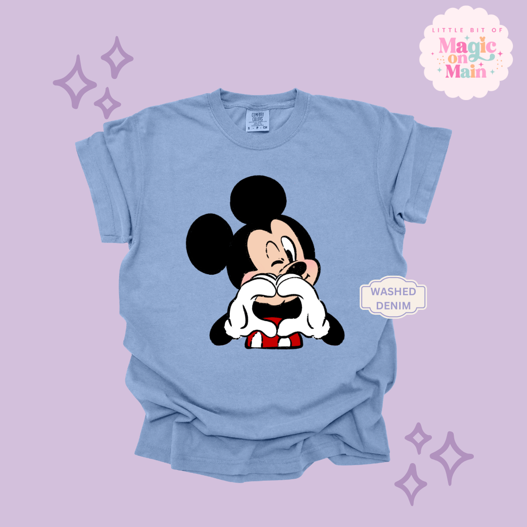 PRINTED MCKY HAND HEART - ADULT T-SHIRT 10016