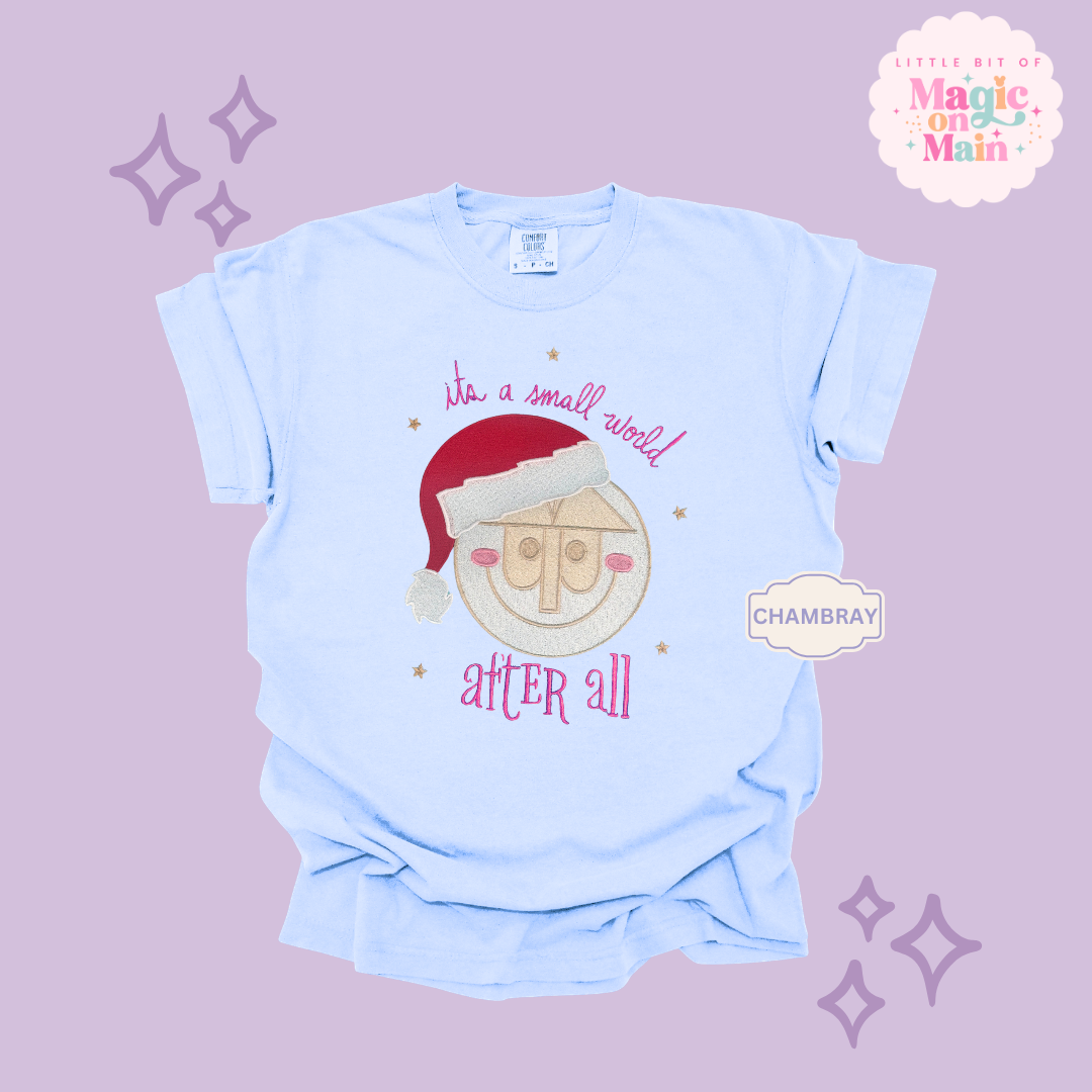 EMBROIDERED SML WORLD - EXCLUSIVE TO MoM- ADULT T-SHIRT