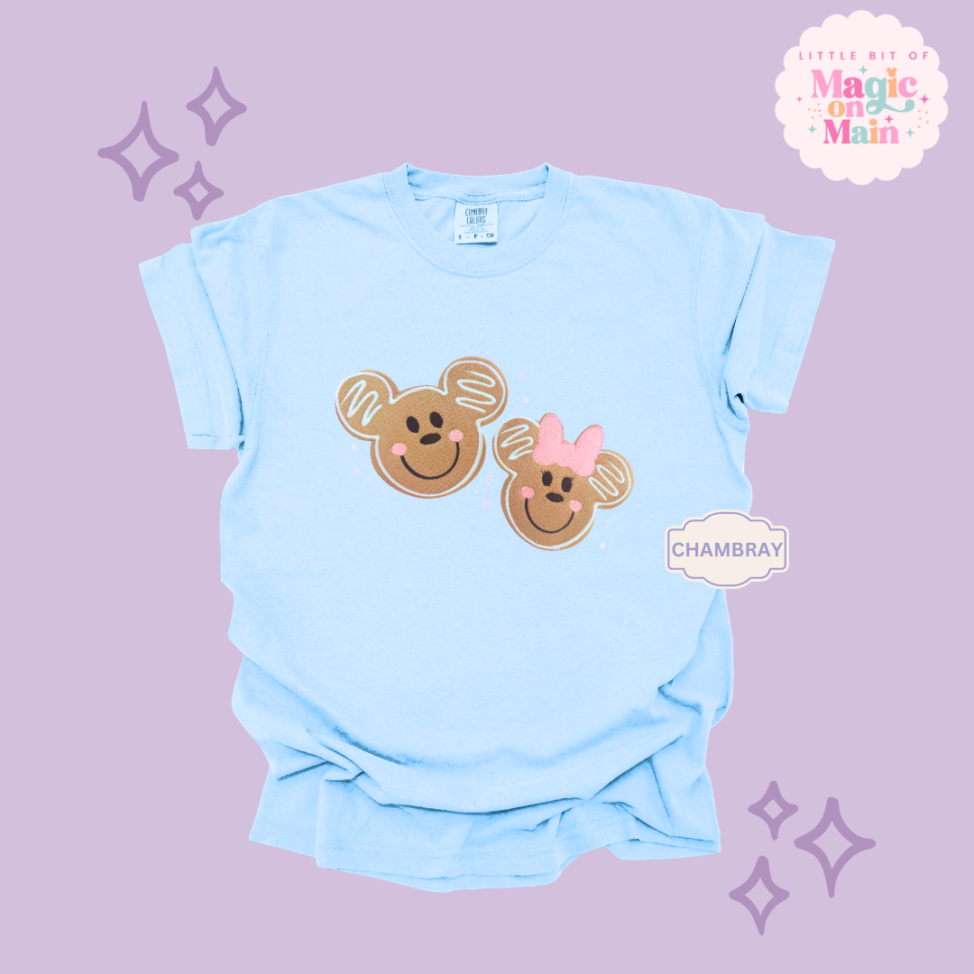EMBROIDERED GINGERBREAD - EXCLUSIVE TO MoM- ADULT T-SHIRT