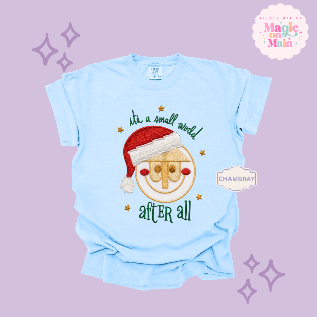 EMBROIDERED SML WORLD - EXCLUSIVE TO MoM- ADULT T-SHIRT