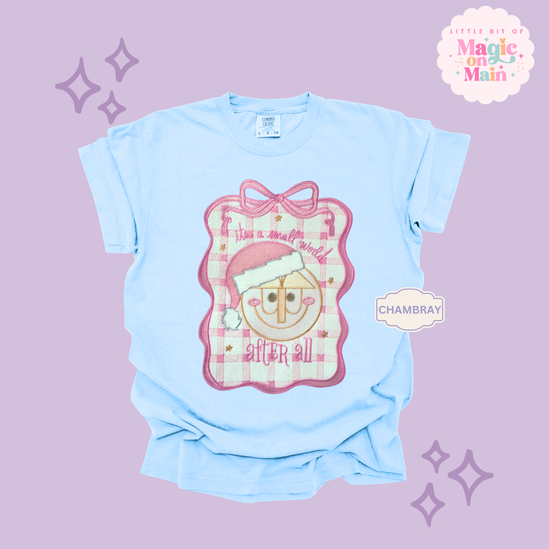 EMBROIDERED SML WORLD COQUETTE - EXCLUSIVE TO MoM- ADULT T-SHIRT