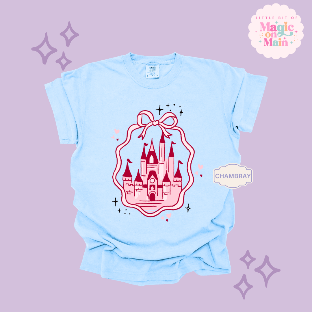 PRINTED PINK CASTLE - ADULT T-SHIRT 10003