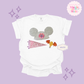 EMBROIDERED  EPCOT GIRLIE - EXCLUSIVE TO MoM - ADULT T-SHIRT 10042