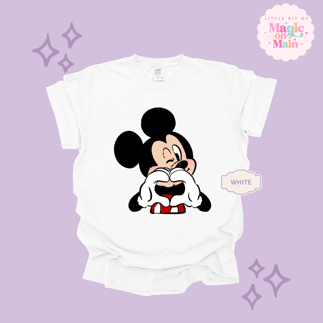 PRINTED MCKY HAND HEART - ADULT T-SHIRT 10016