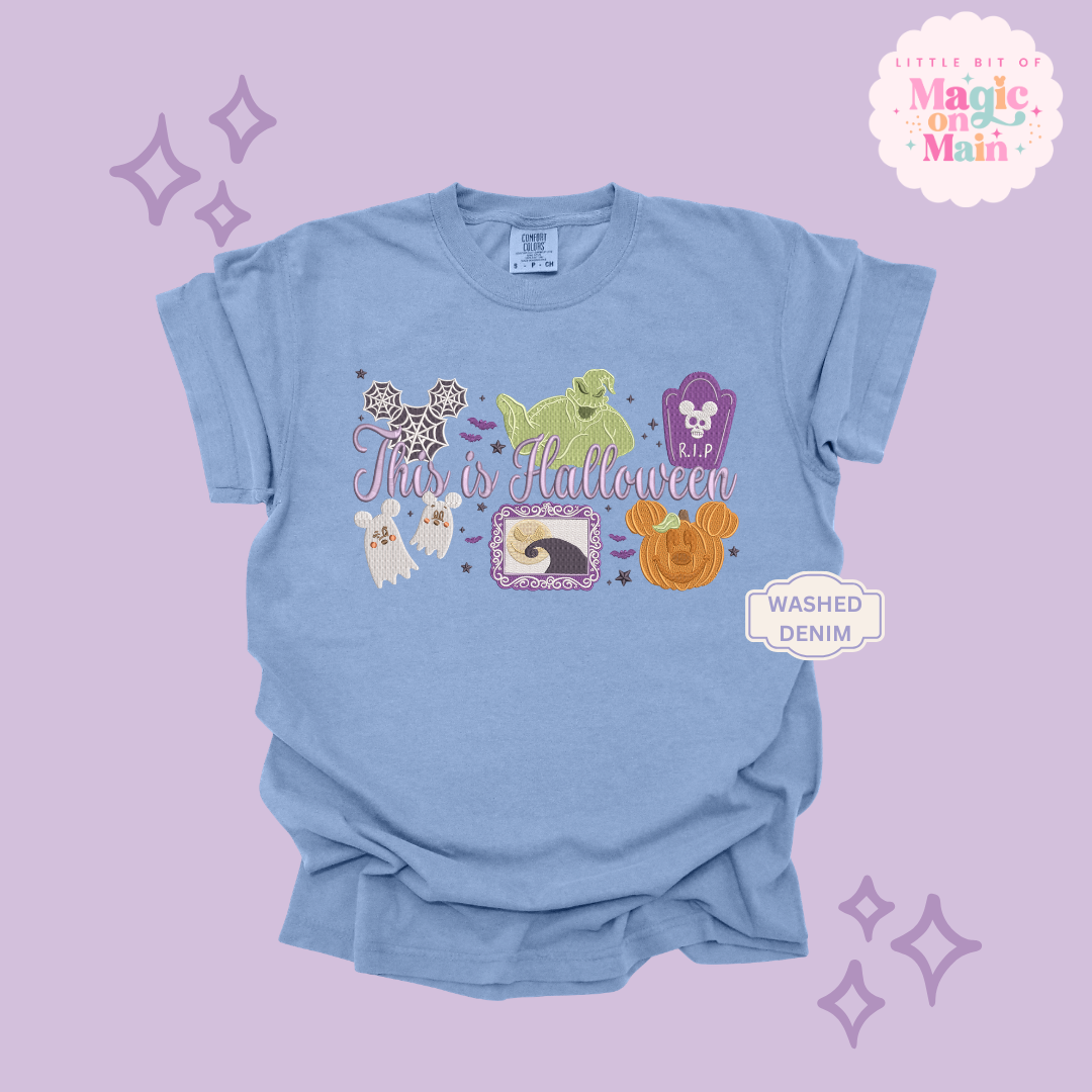 EMBROIDERED THIS IS HALLOWEEN - EXCLUSIVE TO MoM- ADULT T-SHIRT