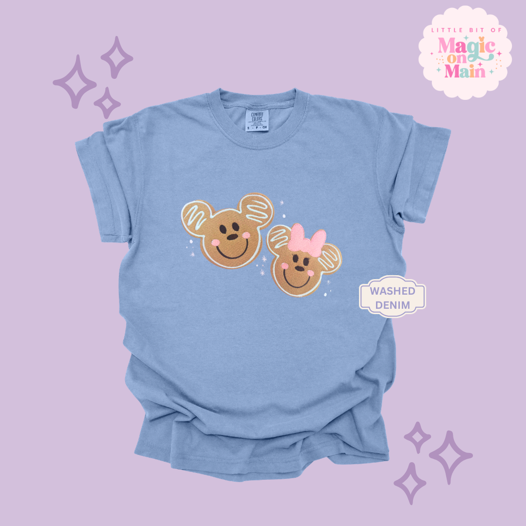 EMBROIDERED GINGERBREAD - EXCLUSIVE TO MoM- ADULT T-SHIRT