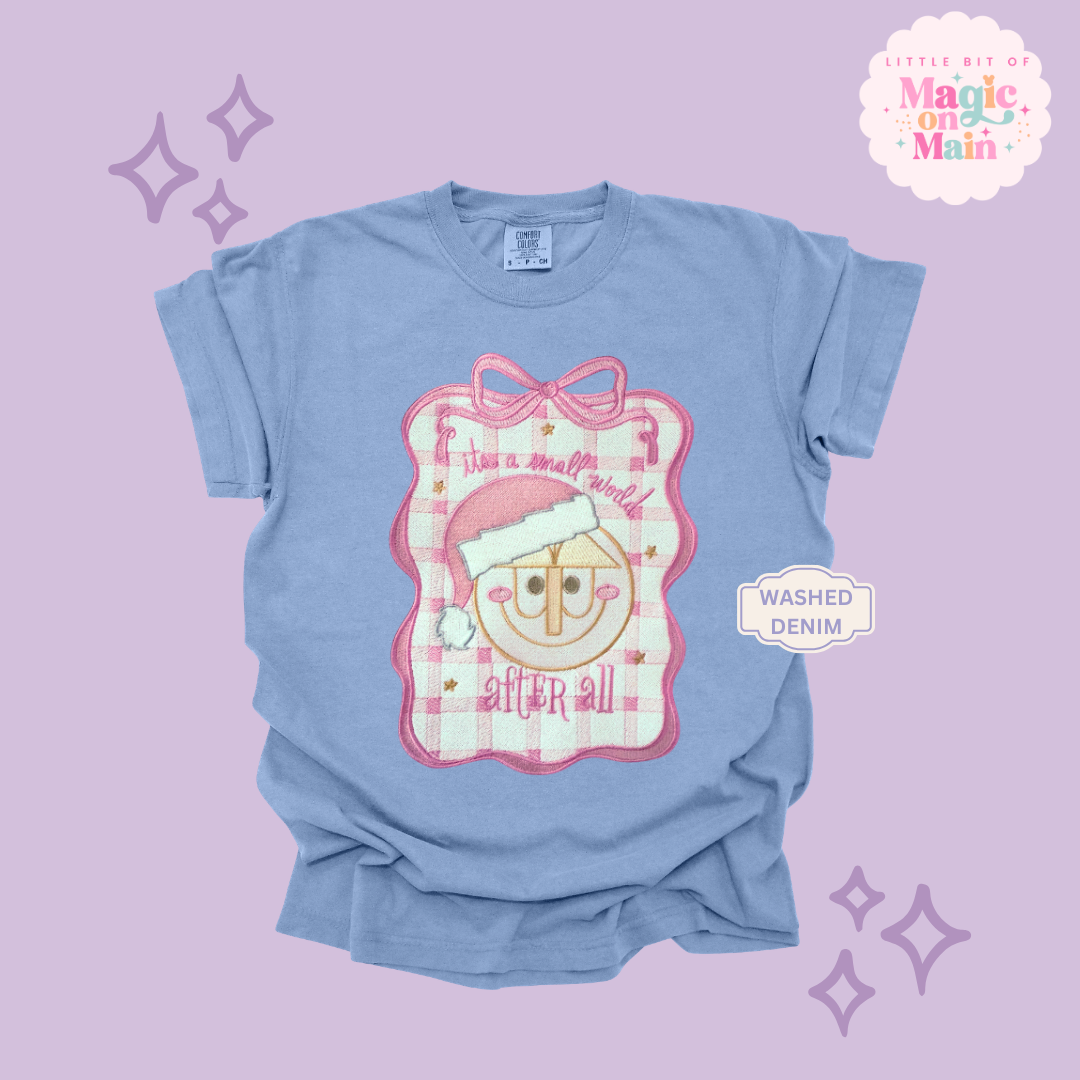 EMBROIDERED SML WORLD COQUETTE - EXCLUSIVE TO MoM- ADULT T-SHIRT